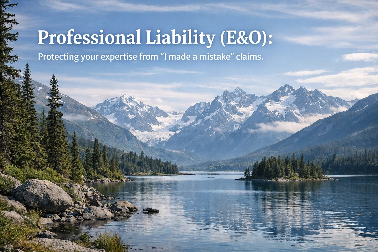 Professional Liability (E&O): Protecting your expertise from "I made a mistake" claims.